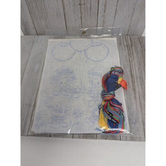 Raggedy Ann & Andy Birth Sampler Kit By Tobin - Picture 5 of 5